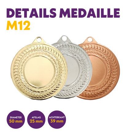van der Storm Sportprijzen M 12 medaille voor 25 mm afbeelding