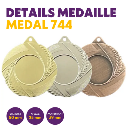 van der Storm Sportprijzen M 744 medaille voor 25 mm afbeelding