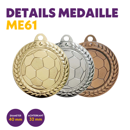 van der Storm Sportprijzen ME 61 Voetbalmedaille