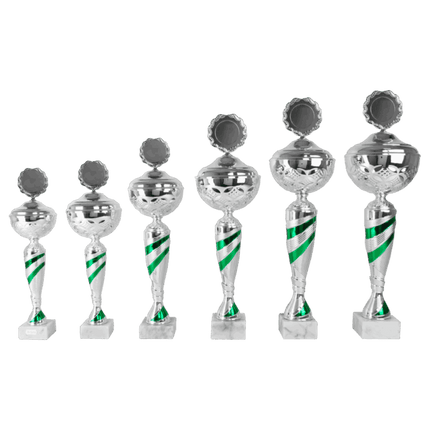 van der Storm Sportprijzen AK 5095 ZILVER-GROENE SERIE 6 MATEN 38-54 CM