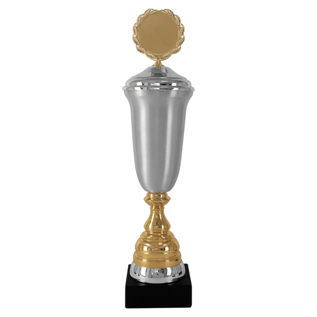 van der Storm Sportprijzen AK 5511 Mat zilveren beker in 5 maten 33-42.5 CM