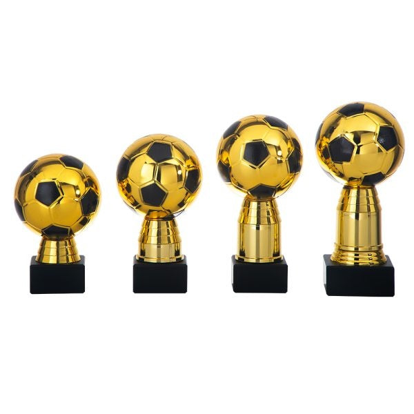 van der Storm Sportprijzen AK 5637 Voetbal trofee goud 4 maten   14-19 CM