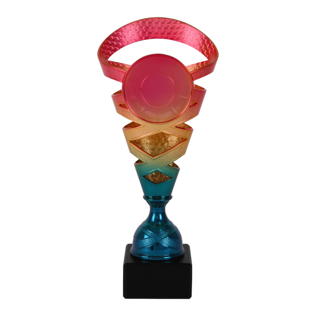 van der Storm Sportprijzen AR 1037 Moderne trofee "regenboog:  22 Cm