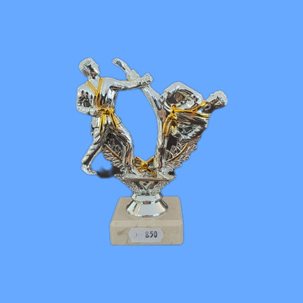 van der Storm Sportprijzen Karate figuur dubbel op voet ca. 13 cm
