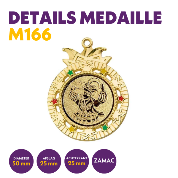 van der Storm Sportprijzen M 166 Carnavalmedaille voor 25 mm afbeelding