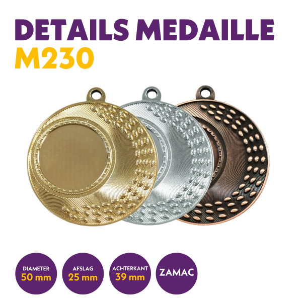 van der Storm Sportprijzen M 230 medaille voor 25 mm afbeelding
