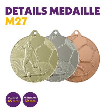 van der Storm Sportprijzen M 27 Voetbalmedaille