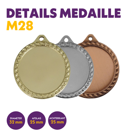 van der Storm Sportprijzen M 28 medaille voor 25 mm afbeelding