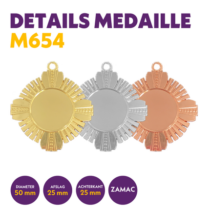 van der Storm Sportprijzen M 654 medaille voor 25 mm afbeelding