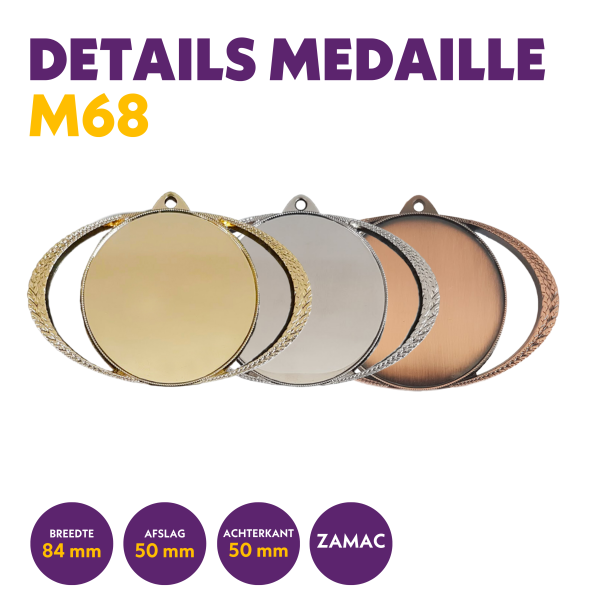 van der Storm Sportprijzen M 68 medaille voor 50 mm afbeelding