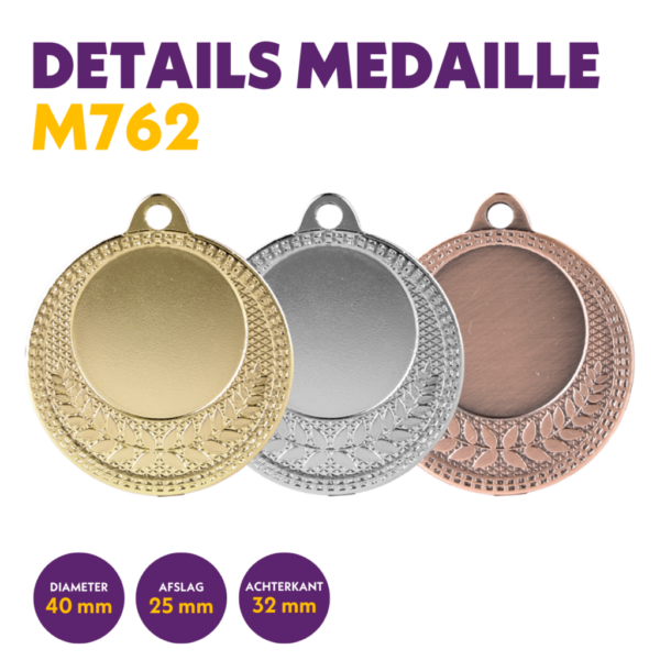 van der Storm Sportprijzen M 762 medaille voor 25 mm afbeelding