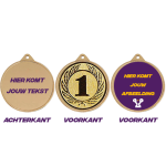 van der Storm Sportprijzen M 777 Voetbalmedaille  en 25 mm afslag