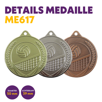 van der Storm Sportprijzen ME 617 Volleybalmedaille