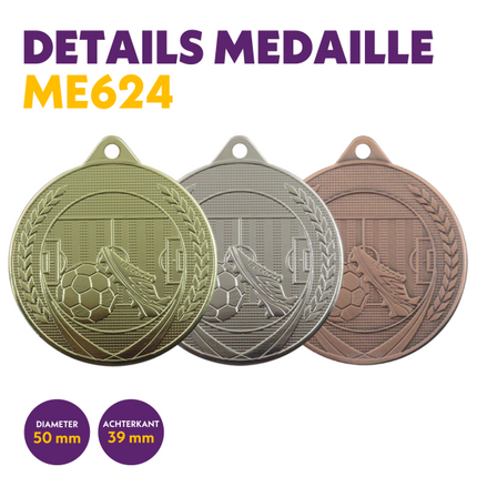 van der Storm Sportprijzen ME 624 Voetbalmedaille