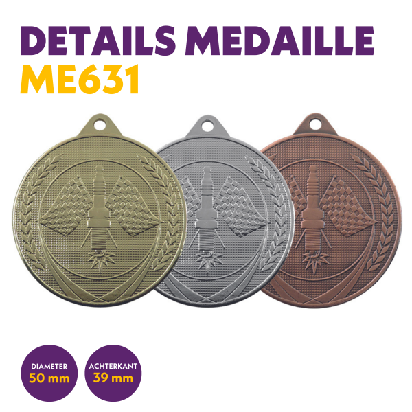 van der Storm Sportprijzen ME 631 Autosportmedaille