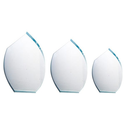 van der Storm Sportprijzen OKSANA LUXE GLAS AWARD IN 3 MATEN  16-20 CM MET LUXE DOOS