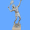 van der Storm Sportprijzen Tennis Dame op voet mat zilver ca. 15 cm