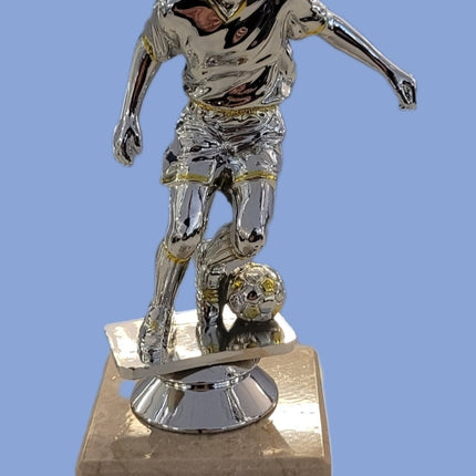 van der Storm Sportprijzen Voetbal figuur heer op marmeren voet ca. 13 cm